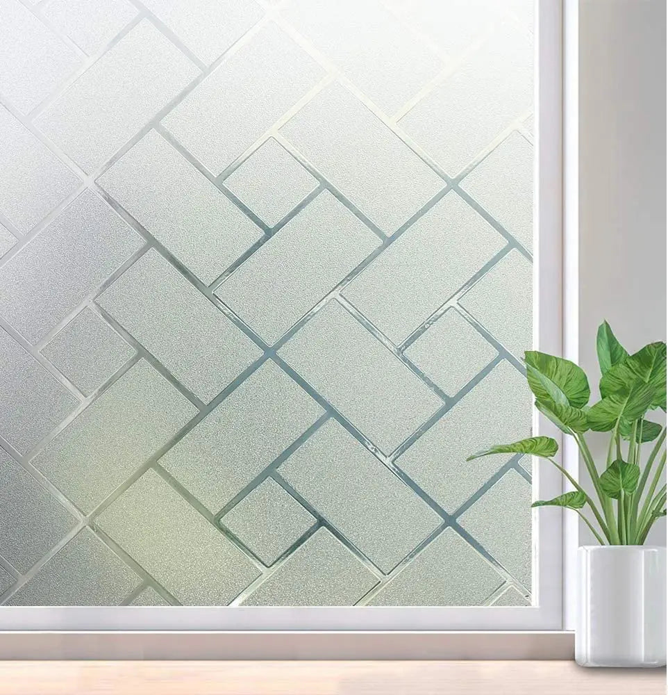 Lámina Decorativa 3D para Ventanas Arcoíris - Vinilo Vidriera Estática sin Adhesivo