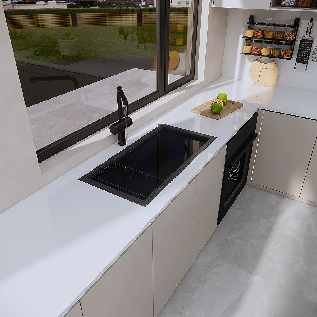 Vinilo Adhesivo Blanco Brillante - Renovación de Muebles y Armarios de Cocina