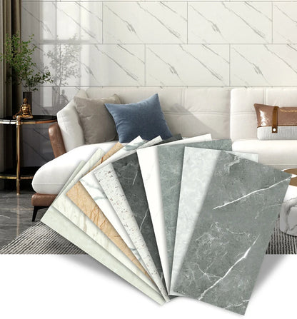 Baldosas Adhesivas 3D Efecto Mármol para Cocina y Baño - Impermeables, Pack 10 uds