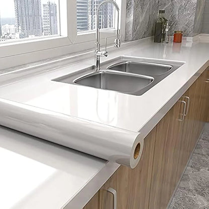 Vinilo Adhesivo Efecto Mármol 55cm - Antihumedad para Cocina, Baño y Muebles