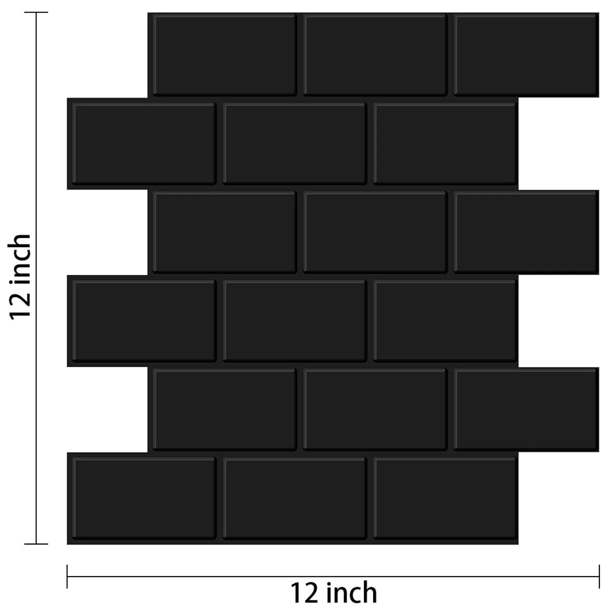 Vinilo Adhesivo 3D Efecto Ladrillo Metro - Pack 10 Láminas para Cocina y Baño