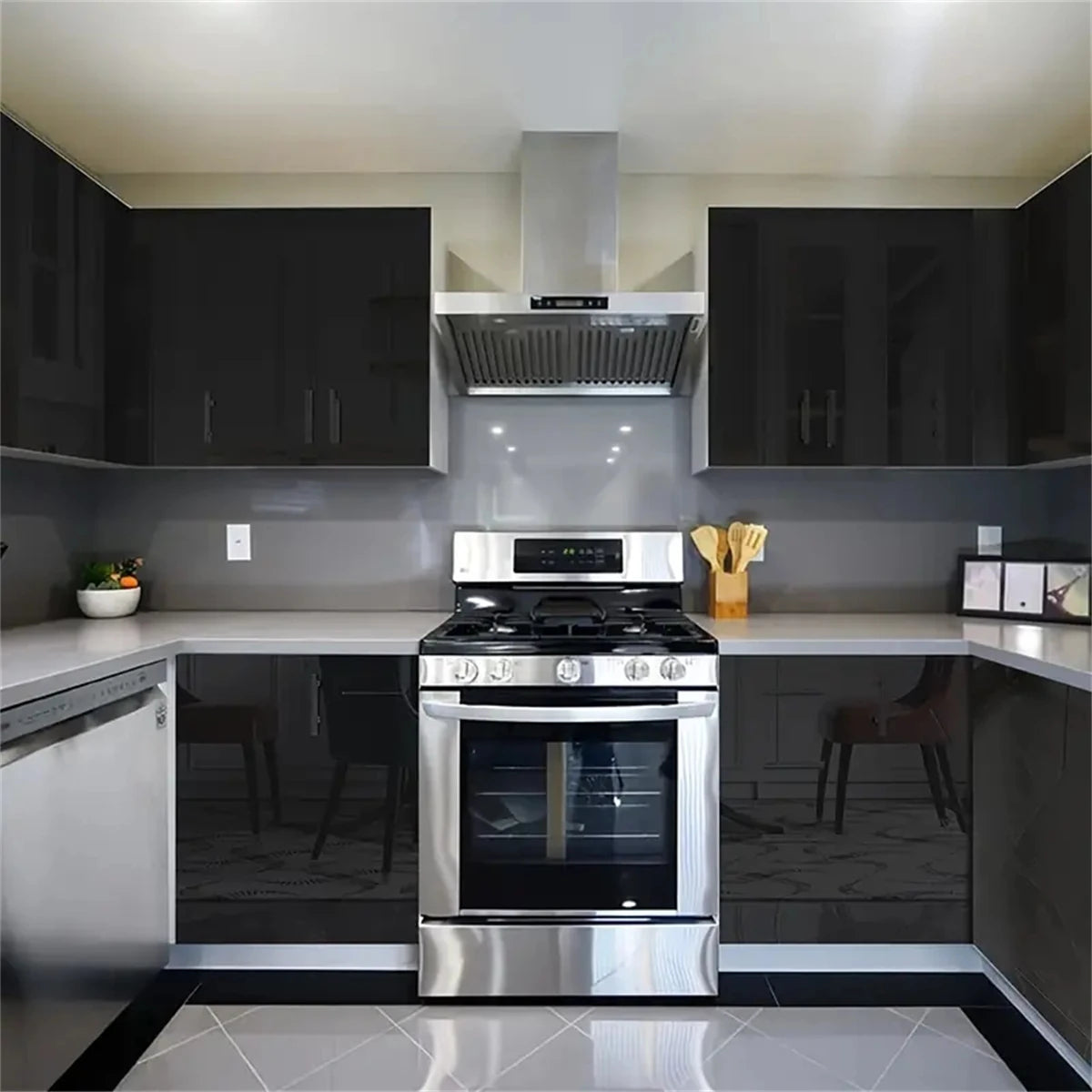 Vinilo Adhesivo Efecto Perlado Brillante - Armarios, Cocina y Muebles