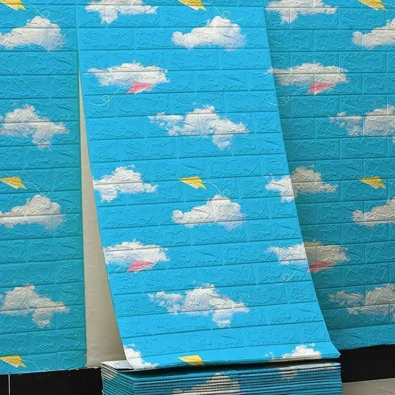 Vinilo Adhesivo 3D Efecto Ladrillo - Salón, Dormitorio y Habitación Infantil