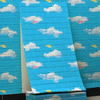 Vinilo Adhesivo 3D Efecto Ladrillo - Salón, Dormitorio y Habitación Infantil