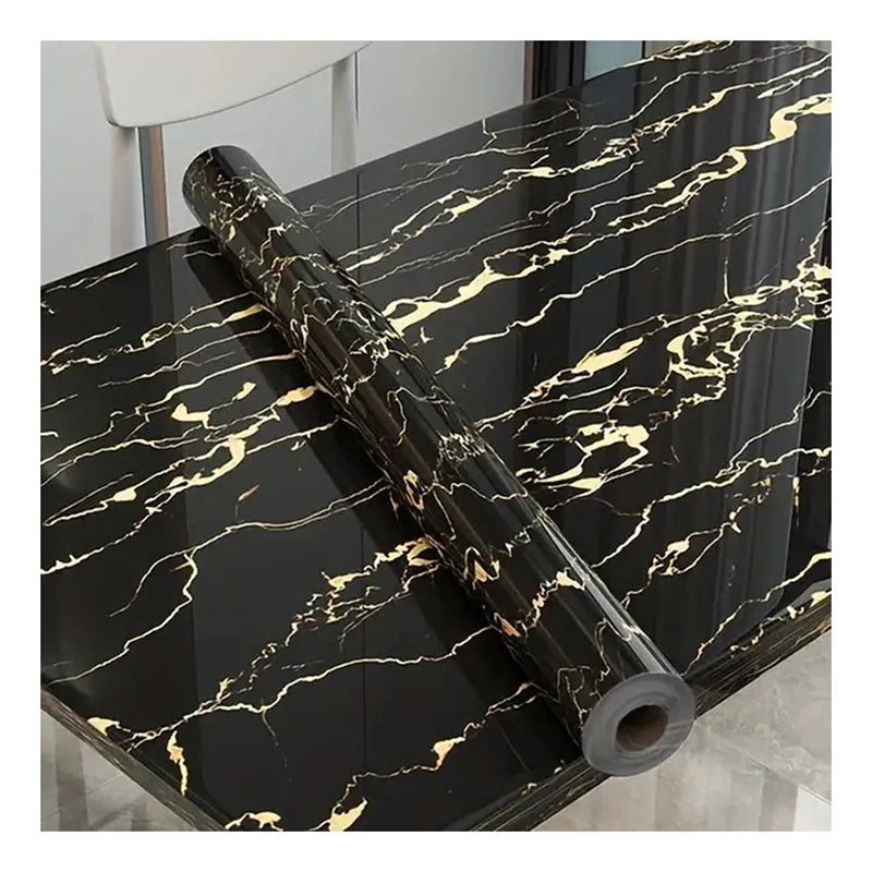 Vinilo Adhesivo Efecto Mármol 40cm - Antiaceite e Impermeable para Cocina