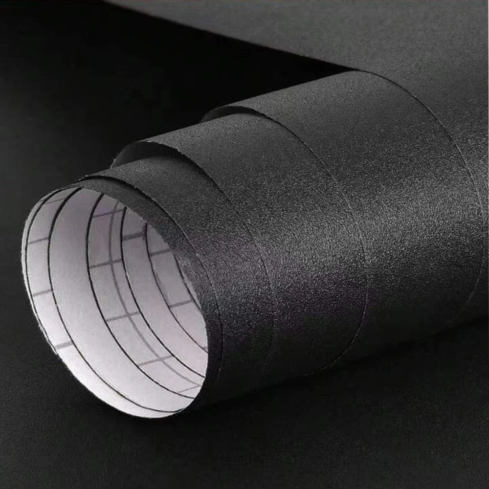 Vinilo Adhesivo Mate Impermeable para Pared y Muebles - Blanco, Gris y Negro