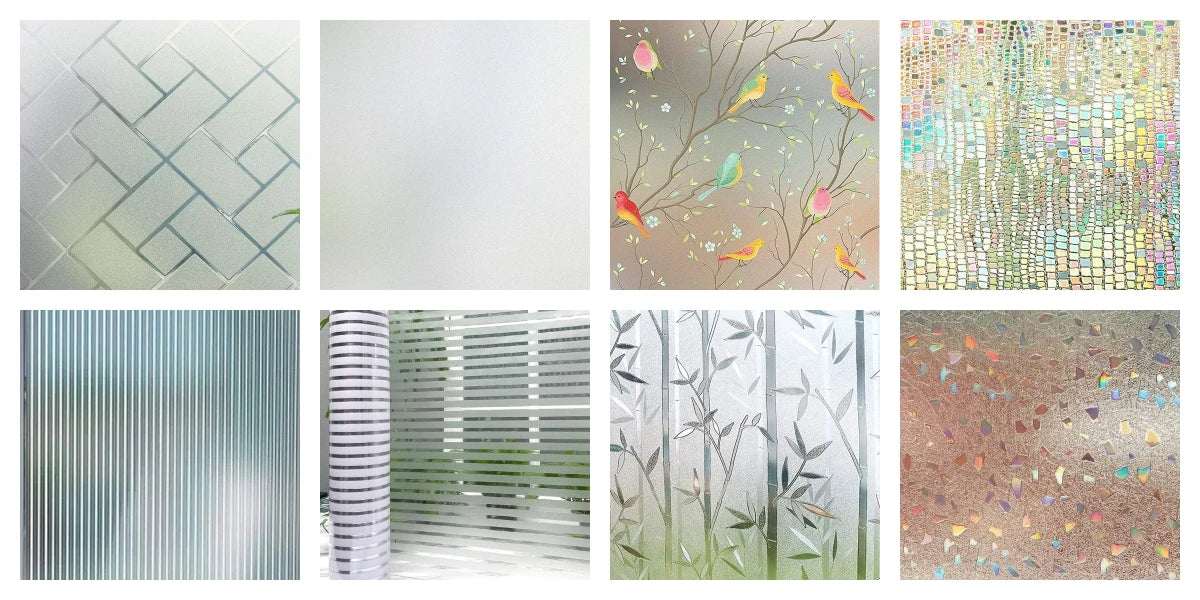 Lámina Decorativa 3D para Ventanas Arcoíris - Vinilo Vidriera Estática sin Adhesivo