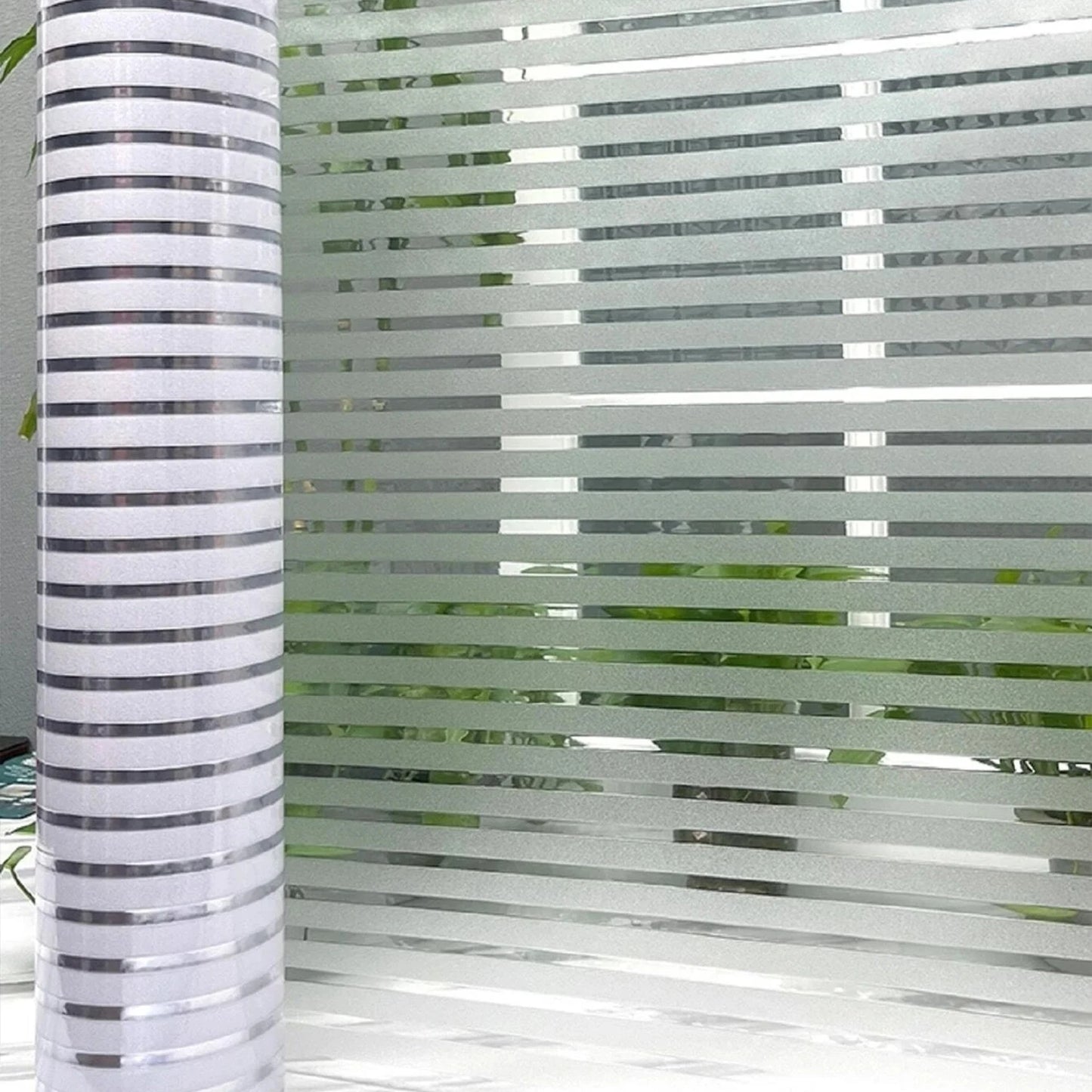 Lámina Decorativa 3D para Ventanas Arcoíris - Vinilo Vidriera Estática sin Adhesivo