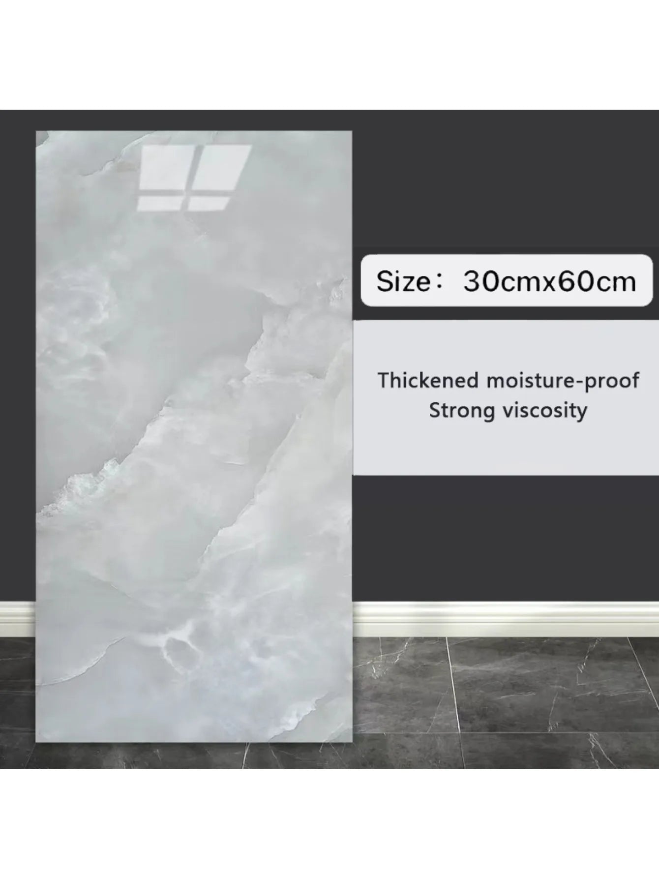 Baldosas Adhesivas 3D Efecto Mármol para Cocina y Baño - Impermeables, Pack 10 uds