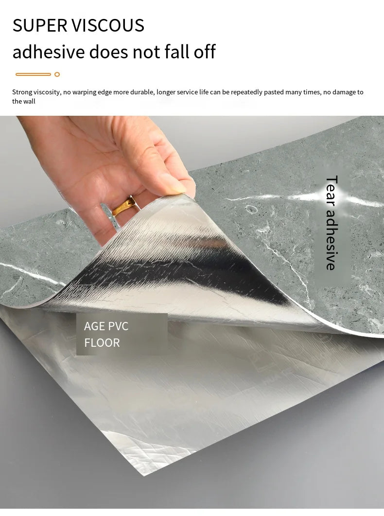 Baldosas Adhesivas 3D Efecto Mármol para Cocina y Baño - Impermeables, Pack 10 uds