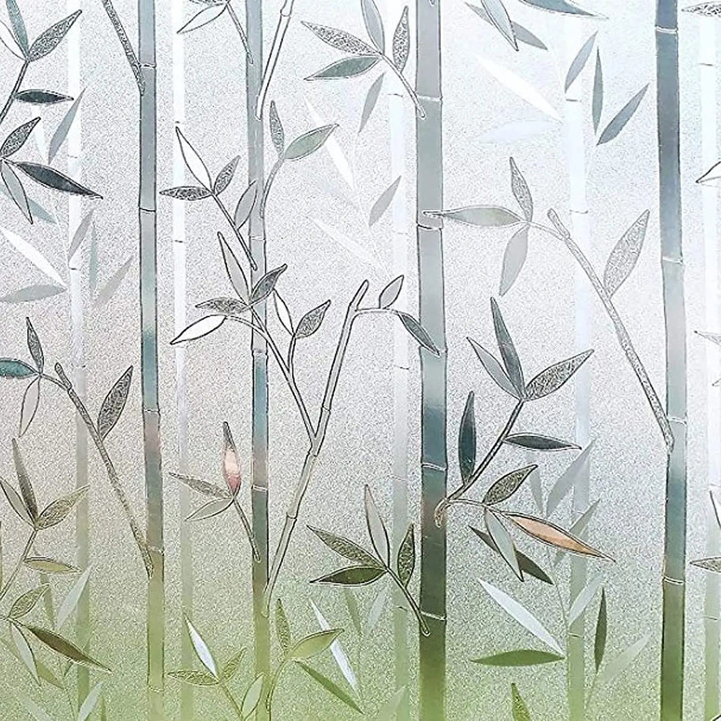 Lámina Decorativa 3D para Ventanas Arcoíris - Vinilo Vidriera Estática sin Adhesivo