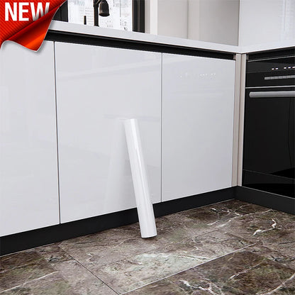 Vinilo Adhesivo Blanco Brillante - Renovación de Muebles y Armarios de Cocina