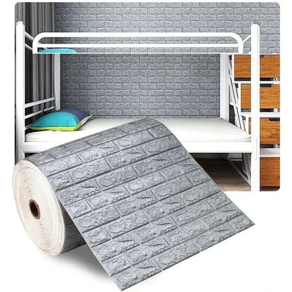 Vinilo Adhesivo 3D Efecto Ladrillo - Salón, Dormitorio y Habitación Infantil