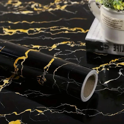 Vinilo Adhesivo Efecto Mármol 40cm - Antiaceite e Impermeable para Cocina