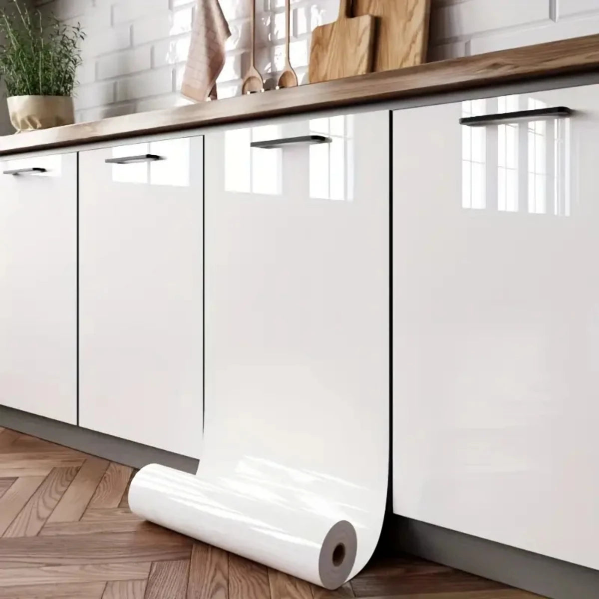 Vinilo Adhesivo Efecto Perlado Brillante - Armarios, Cocina y Muebles