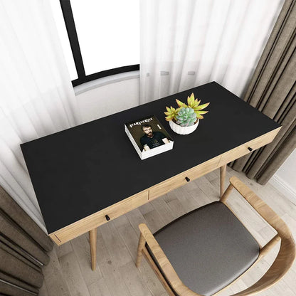 Vinilo Adhesivo Mate Impermeable para Pared y Muebles - Blanco, Gris y Negro