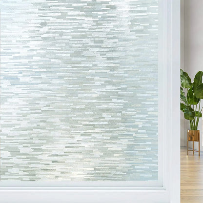 Lámina Decorativa 3D para Ventanas Arcoíris - Vinilo Vidriera Estática sin Adhesivo