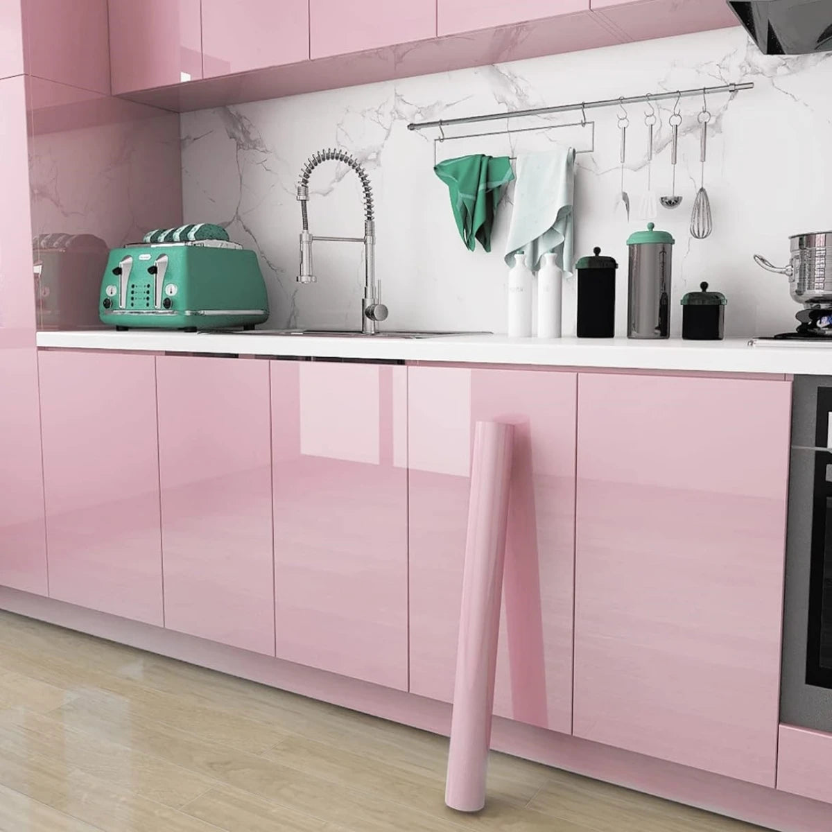 Vinilo Adhesivo Efecto Perlado Brillante - Armarios, Cocina y Muebles