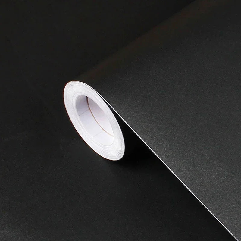 Vinilo Adhesivo Mate Impermeable para Pared y Muebles - Blanco, Gris y Negro