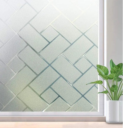 Lámina Decorativa 3D para Ventanas Arcoíris - Vinilo Vidriera Estática sin Adhesivo