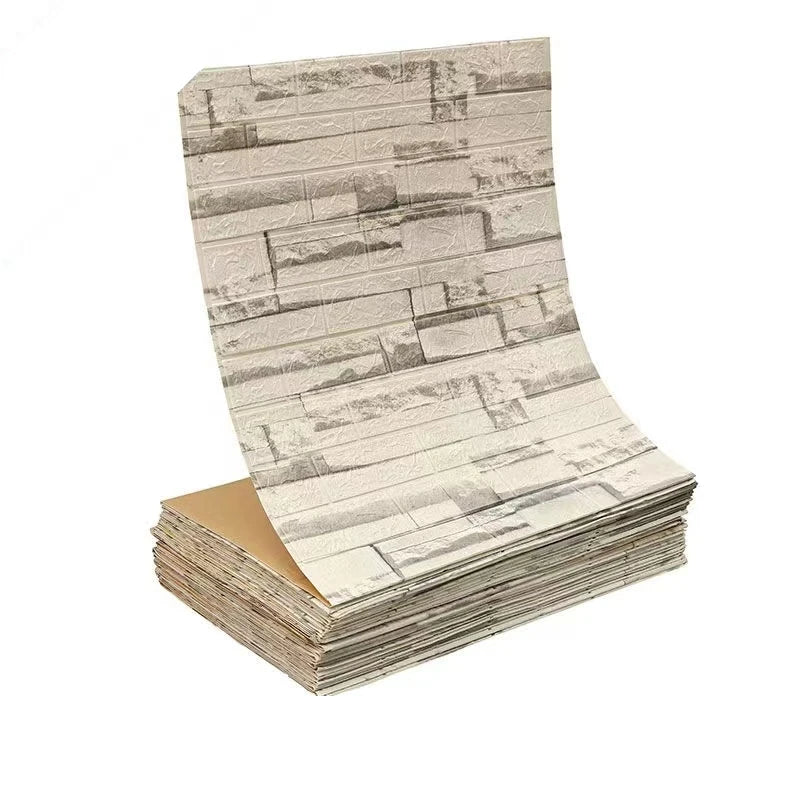 Vinilo Adhesivo 3D Efecto Ladrillo - Salón, Dormitorio y Habitación Infantil