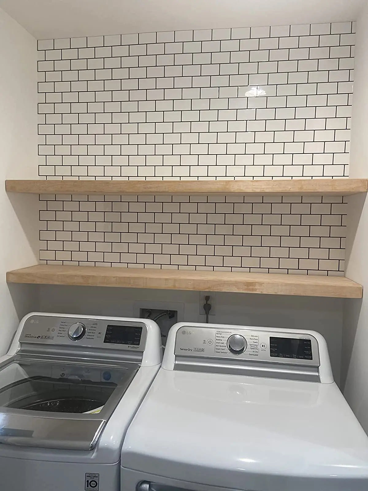 Vinilo Adhesivo 3D Efecto Ladrillo Metro - Pack 10 Láminas para Cocina y Baño
