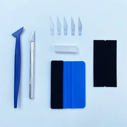Kit Profesional de Herramientas para Instalación de Vinilos - Rasquetas y Escobilla