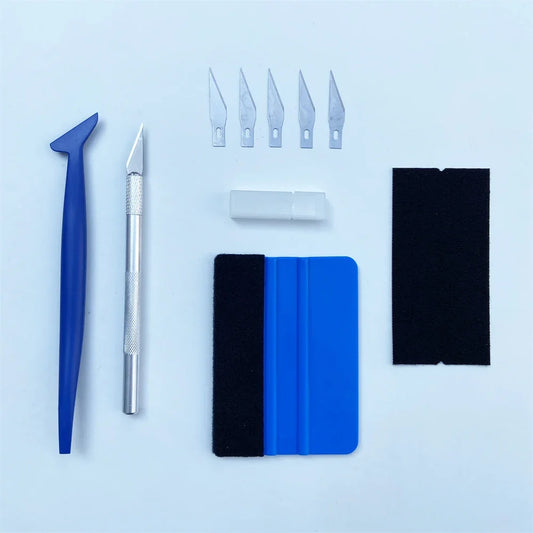 Kit Profesional de Herramientas para Instalación de Vinilos - Rasquetas y Escobilla
