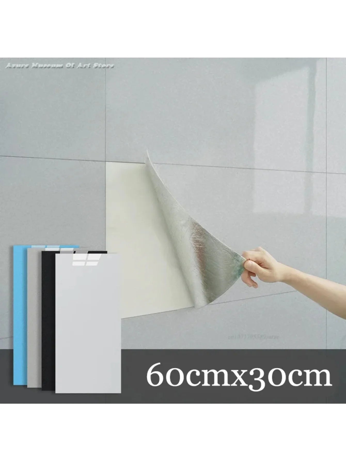 Baldosas Adhesivas 3D Efecto Mármol para Cocina y Baño - Impermeables, Pack 10 uds